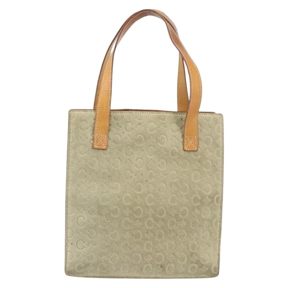 Celine Suede C Macadam Handbag Beige